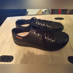 Birkenstock Arran Black Leather Sneakers